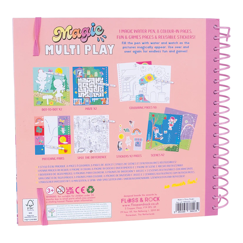 activiteitenboek magic multi play, rainbow fairy - FLOSS & ROCK