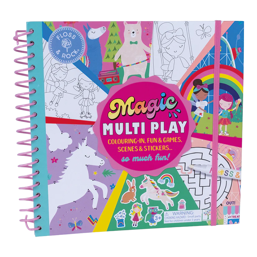 activiteitenboek magic multi play, rainbow fairy - FLOSS & ROCK