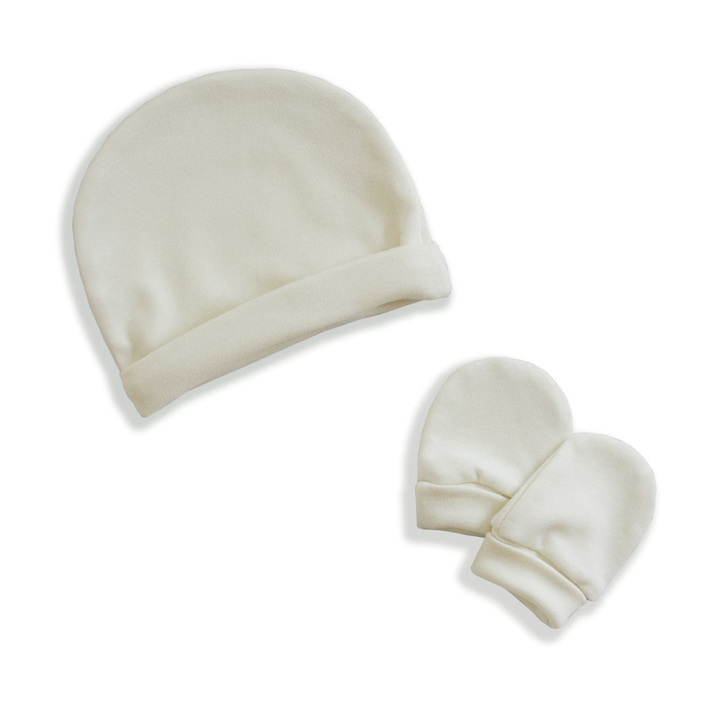 muts + wanten pak , white pearl - GLOOP!