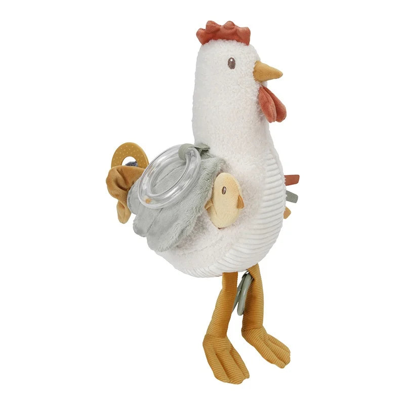 activiteitenknuffel kip, 25 cm - LITTLE DUTCH