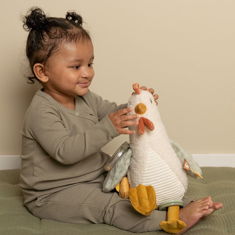 activiteitenknuffel kip, 25 cm - LITTLE DUTCH