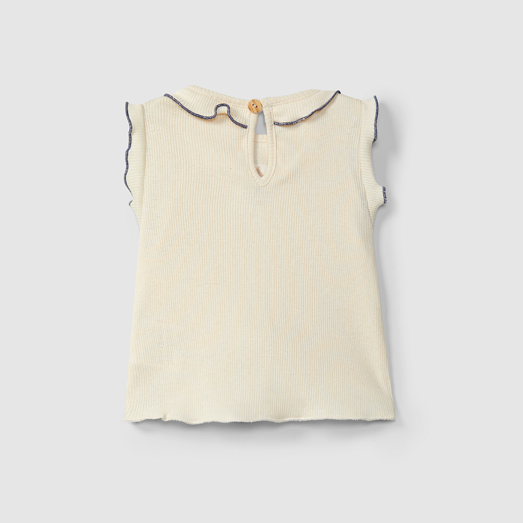 top ruffle, indigo - SNUG