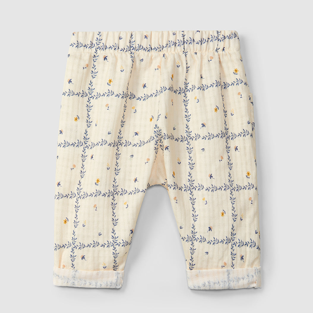 broek print, indigo - SNUG
