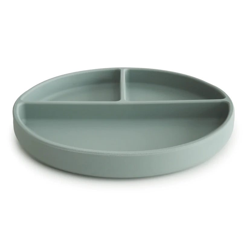 bord silicone, 3 vakken, cambridge blue - MUSHIE