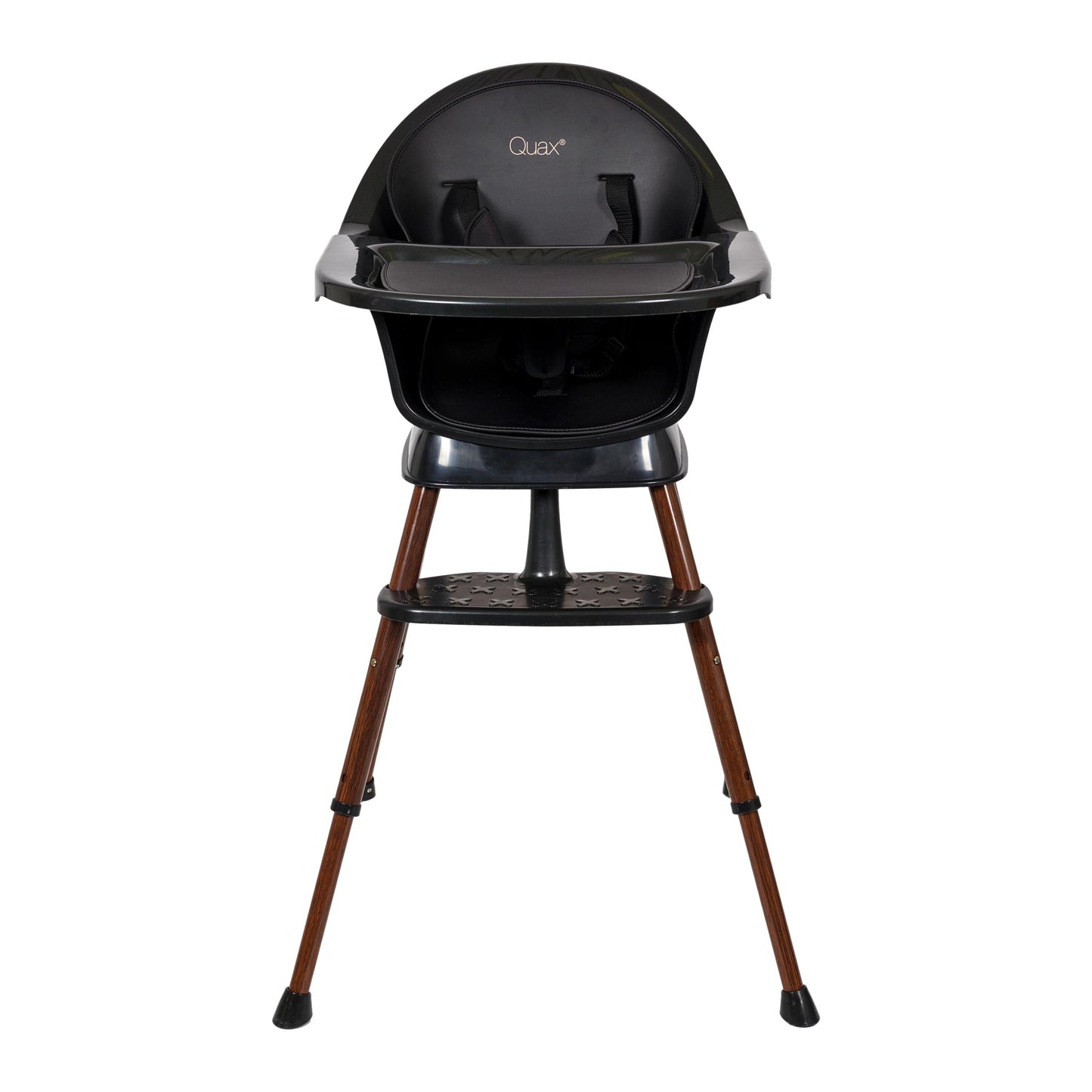 meegroeistoel ultimo 3 luxe, zwart/walnut - QUAX