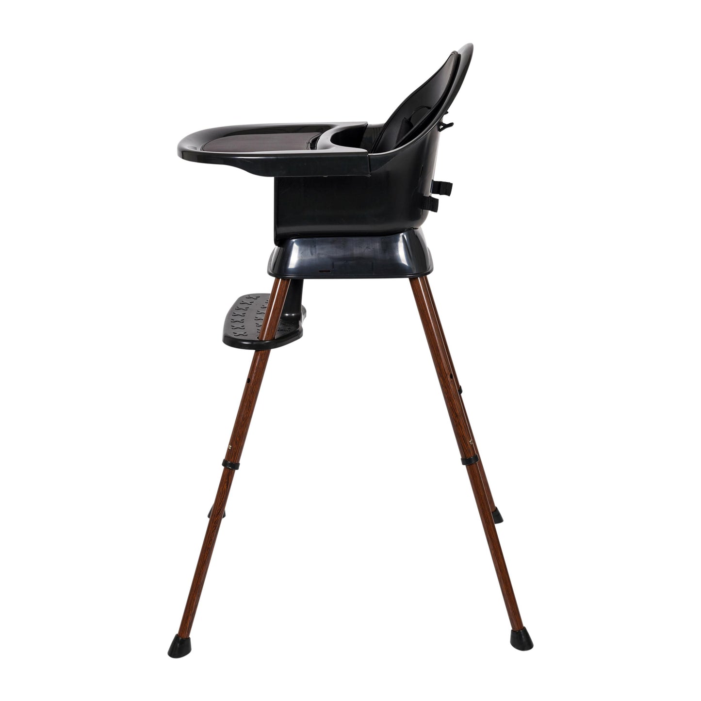 meegroeistoel ultimo 3 luxe, zwart/walnut - QUAX