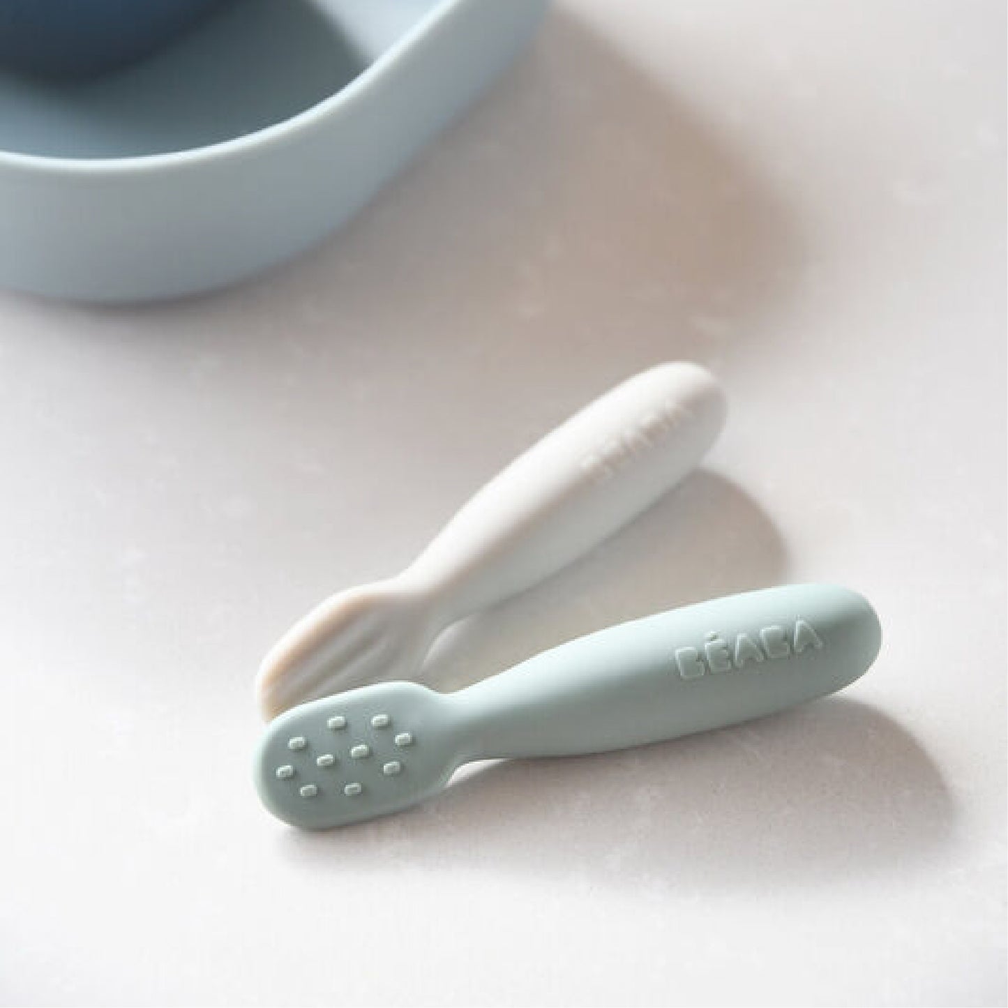 set pre-eetlepels, sage green/velvet grey – BEABA