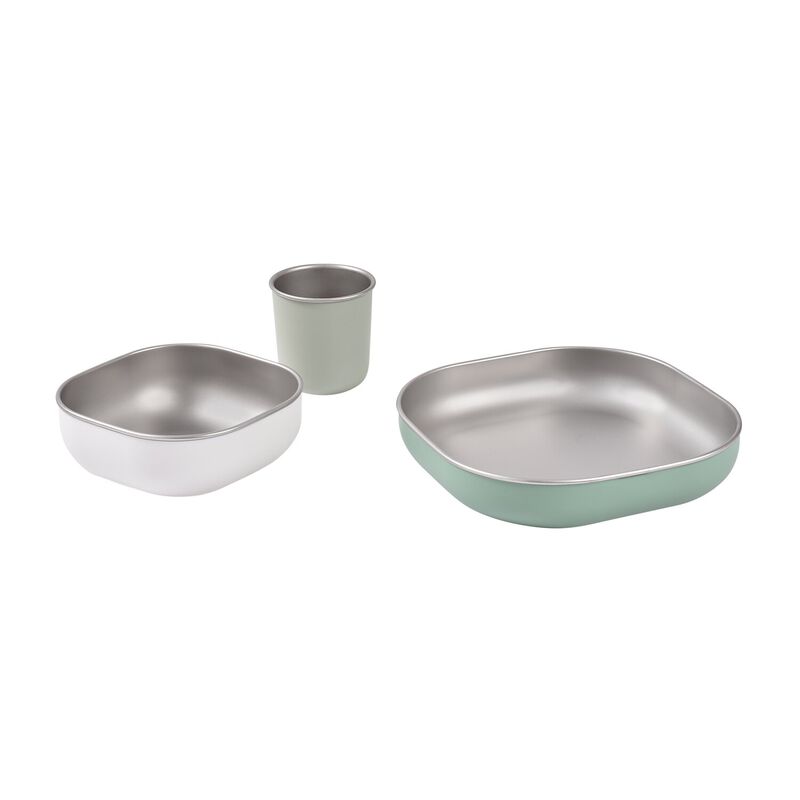 eetset inox, sage green - BEABA