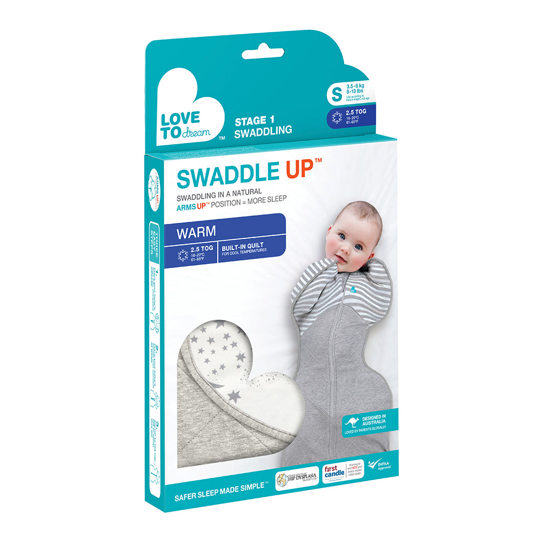 inbakerslaapzak stage 1, warm white , 2.5 TOG, S - LOVE TO DREAM