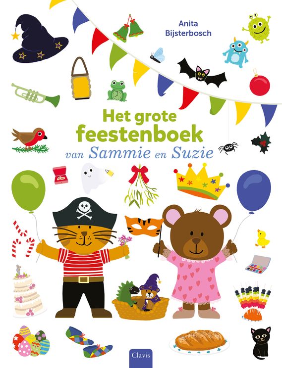 boek, Het grote feestenboek van Sammie en Suzie - CLAVIS