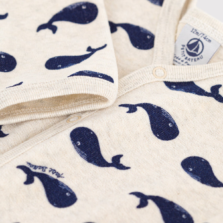pyjama fluweel, walvis - PETIT BATEAU