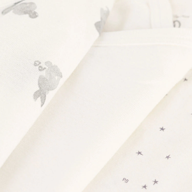 body lange mouw, 3-pack, konijntjes - PETIT BATEAU