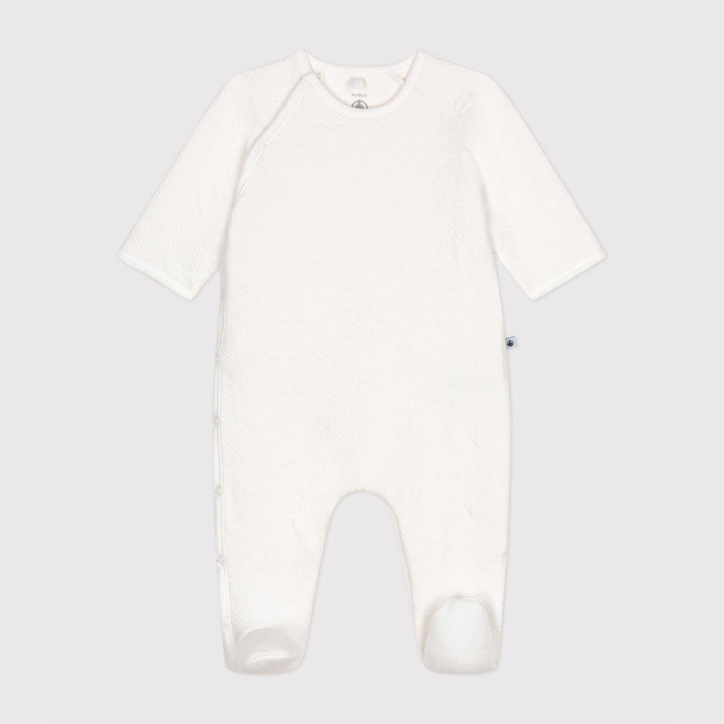pyjama tubic, wit hart - PETIT BATEAU