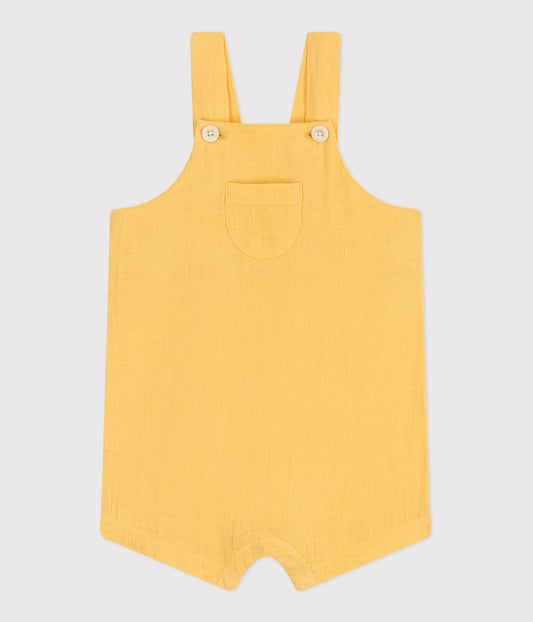 salopette baby kort, orge - PETIT BATEAU