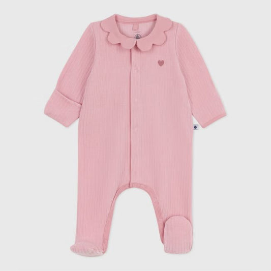 babypyjama fluweel, saline - PETIT BATEAU