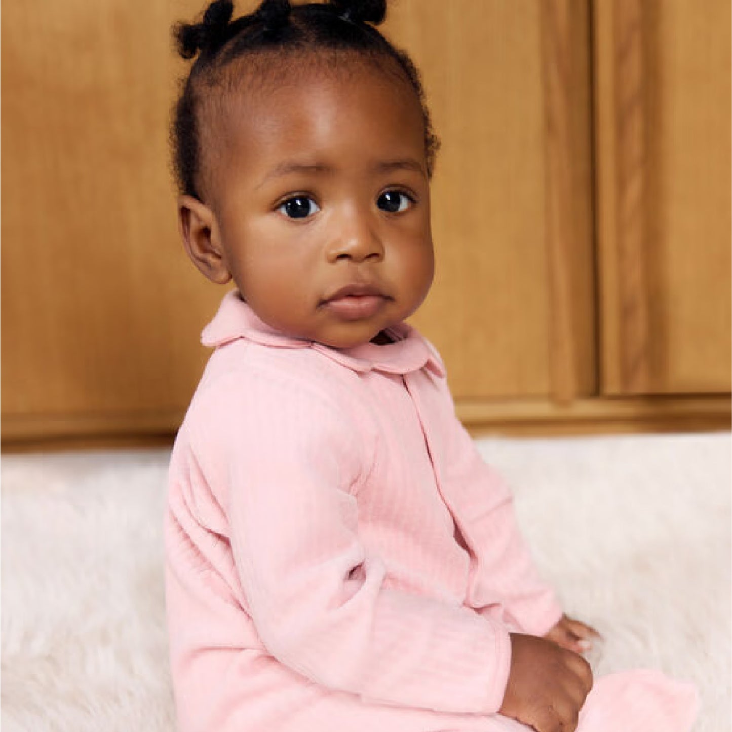 babypyjama fluweel, saline - PETIT BATEAU