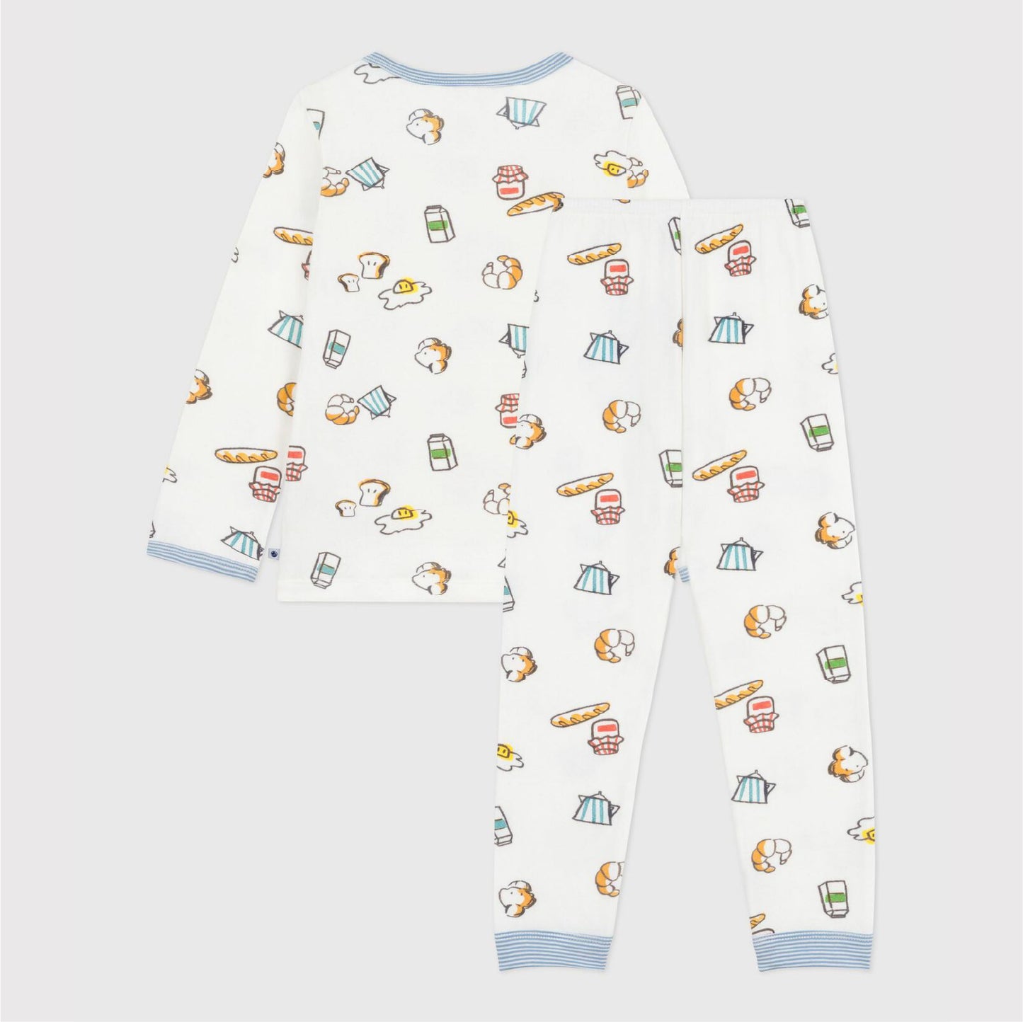 pyjama tubic, ontbijtprint - PETIT BATEAU