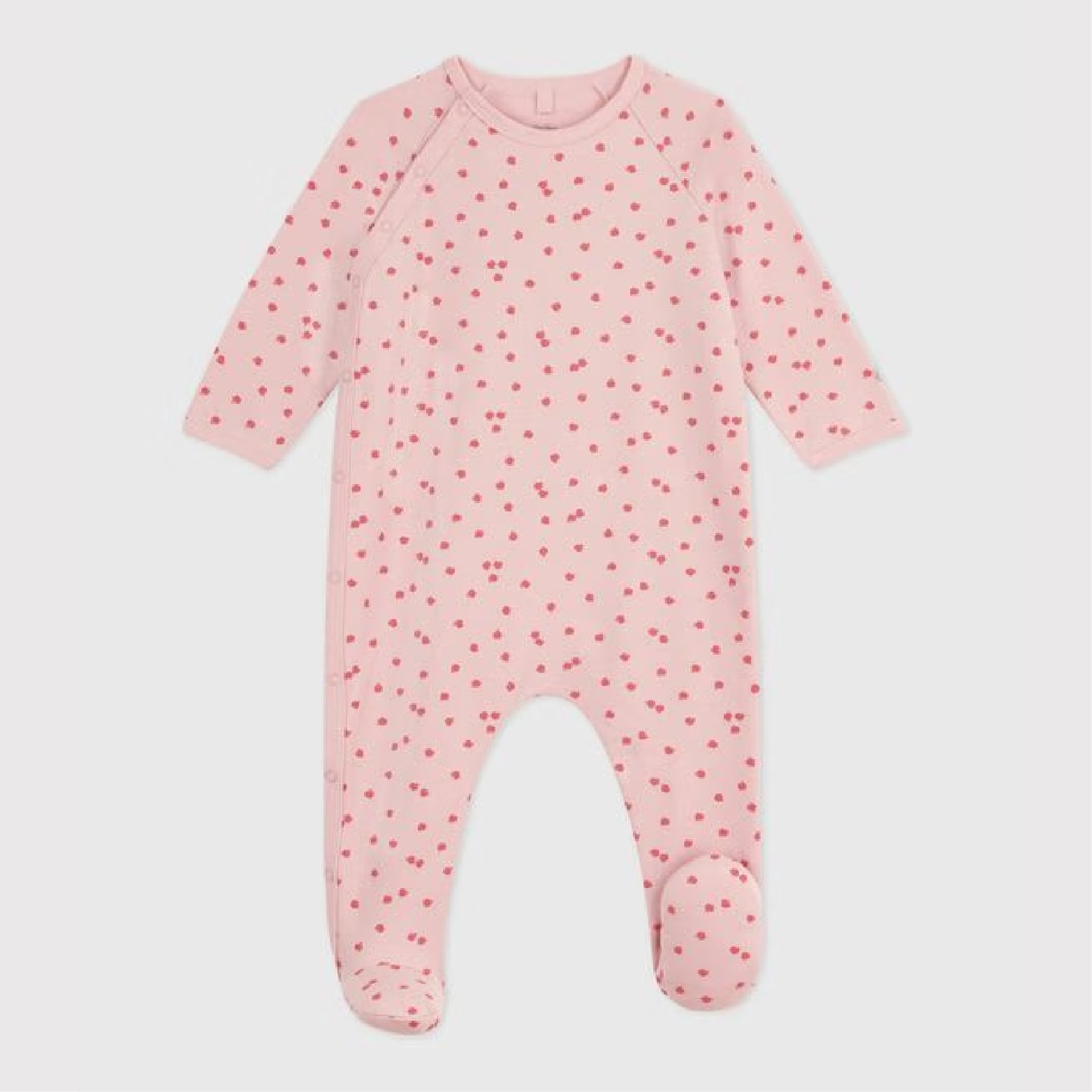 pyjama geruwde fleece, appelprint - PETIT BATEAU