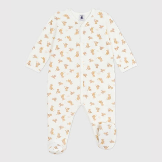 pyjama fluweel, luipaard - PETIT BATEAU