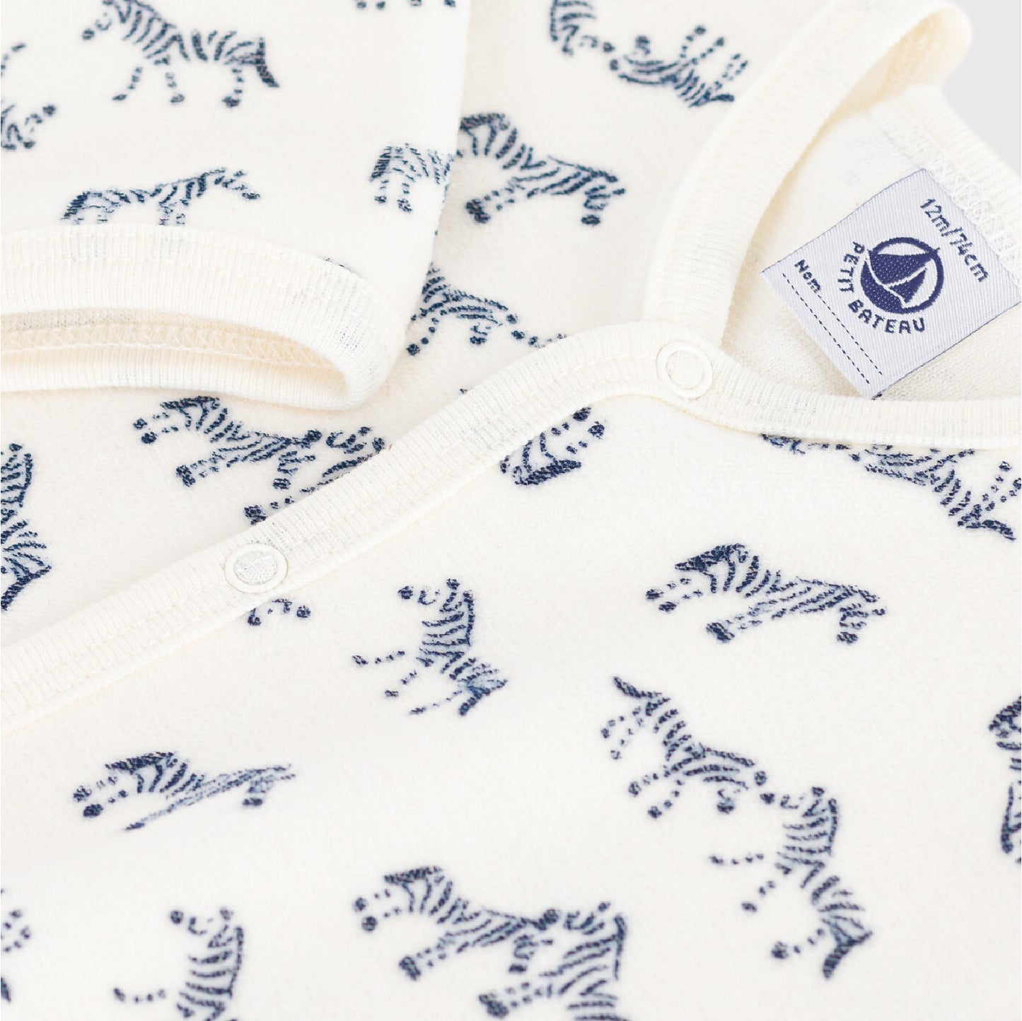 pyjama fluweel, zebra - PETIT BATEAU