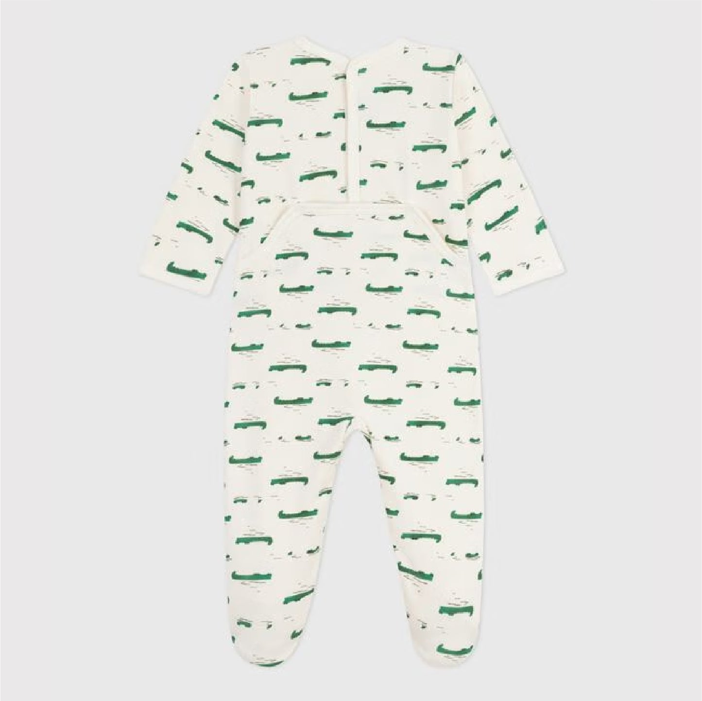 pyjama geruwde fleece, krokoprint - PETIT BATEAU