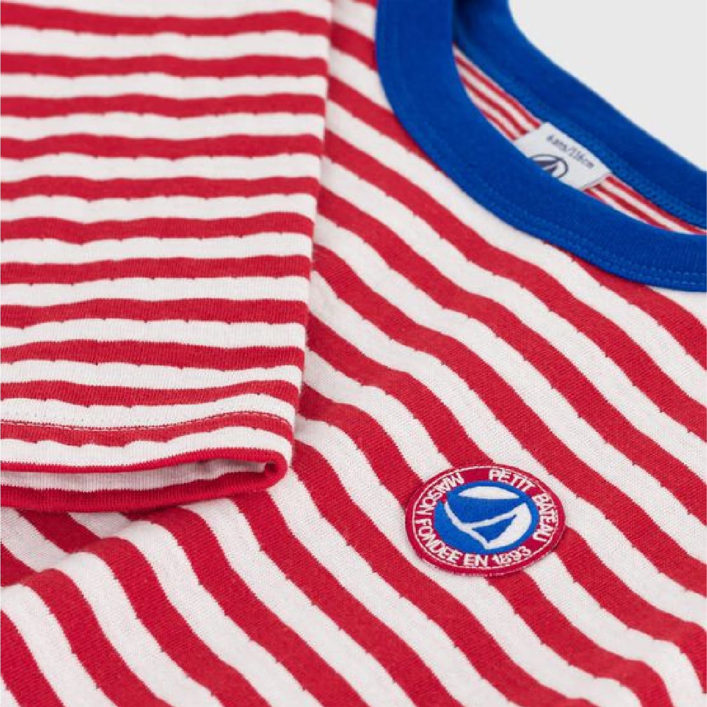 t-shirt lange mouw, pompei - PETIT BATEAU