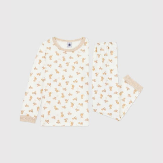 kinderpyjama fluweel, luipaard - PETIT BATEAU