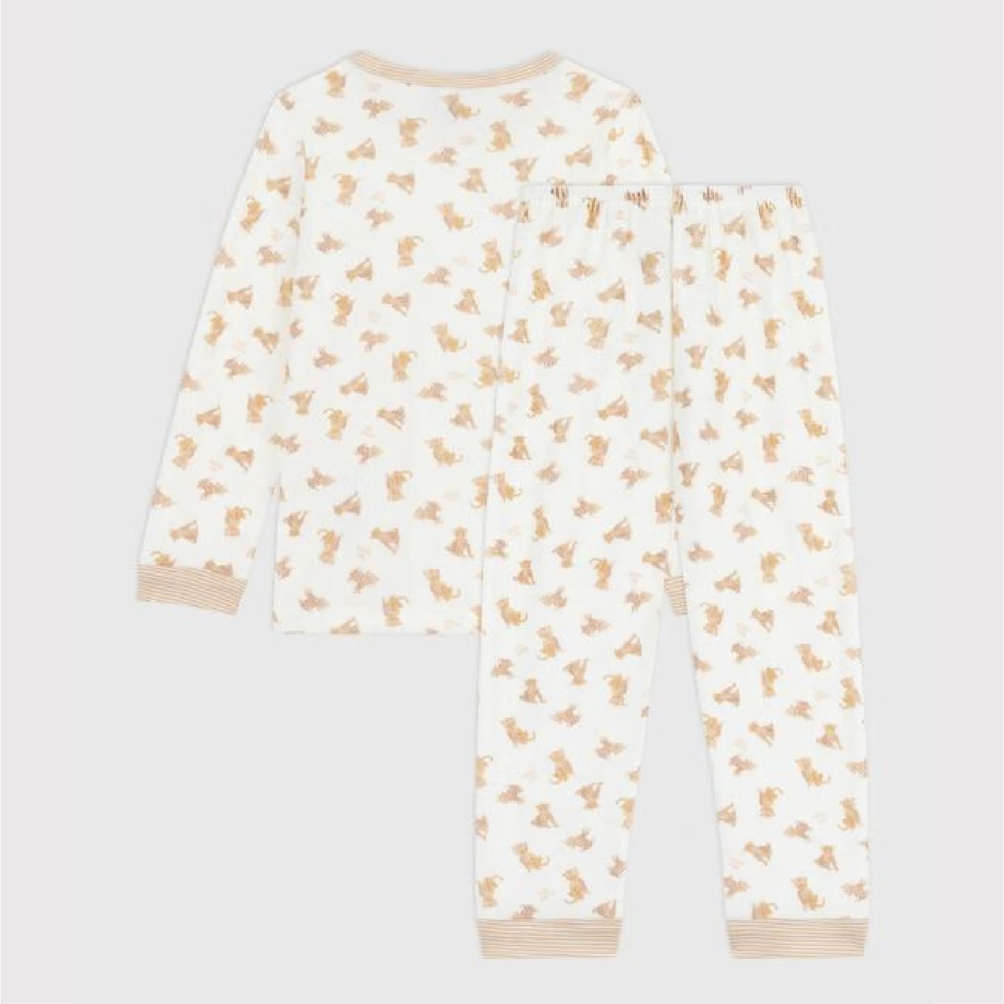 kinderpyjama fluweel, luipaard - PETIT BATEAU