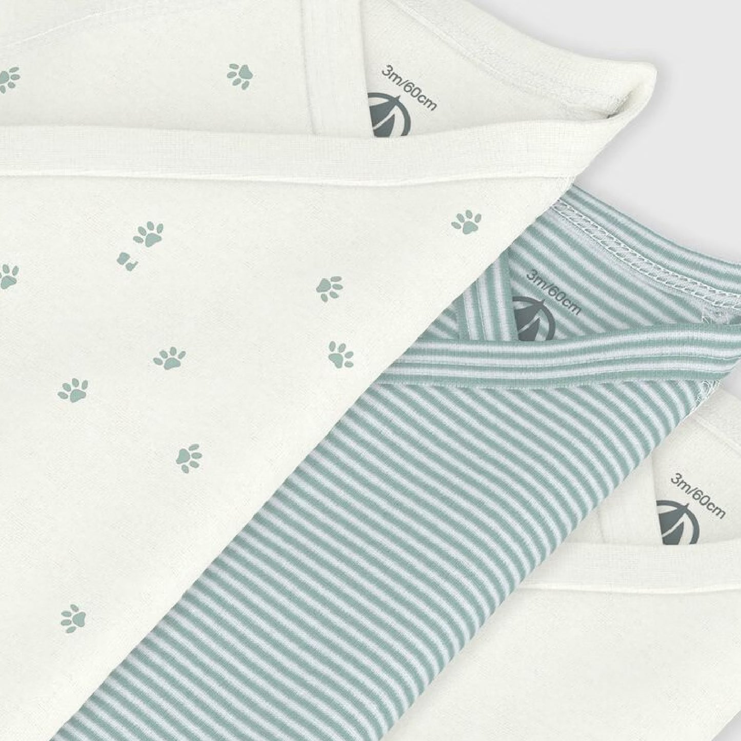 body korte mouw, pootjesprint - PETIT BATEAU