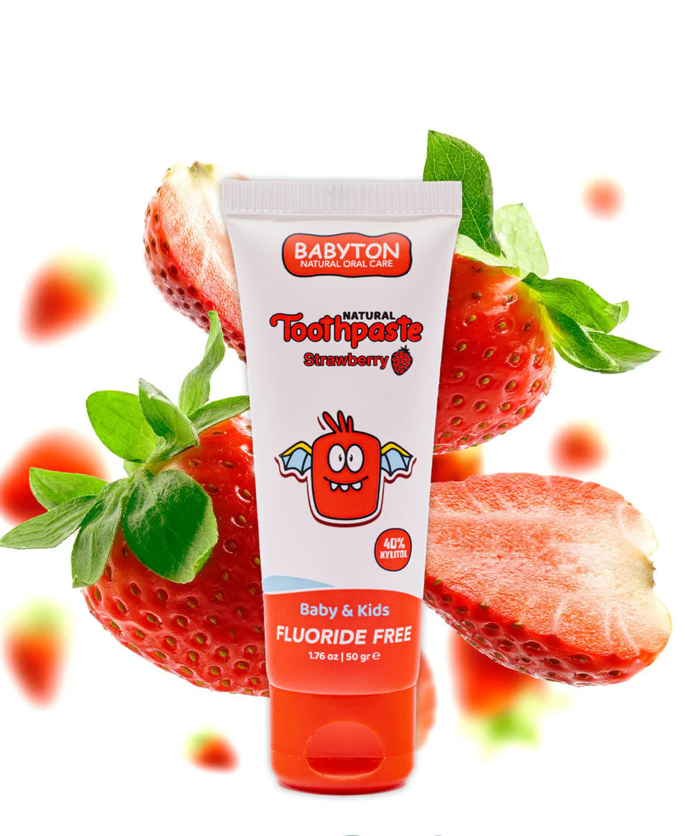 tandpasta strawberry - BABYTON