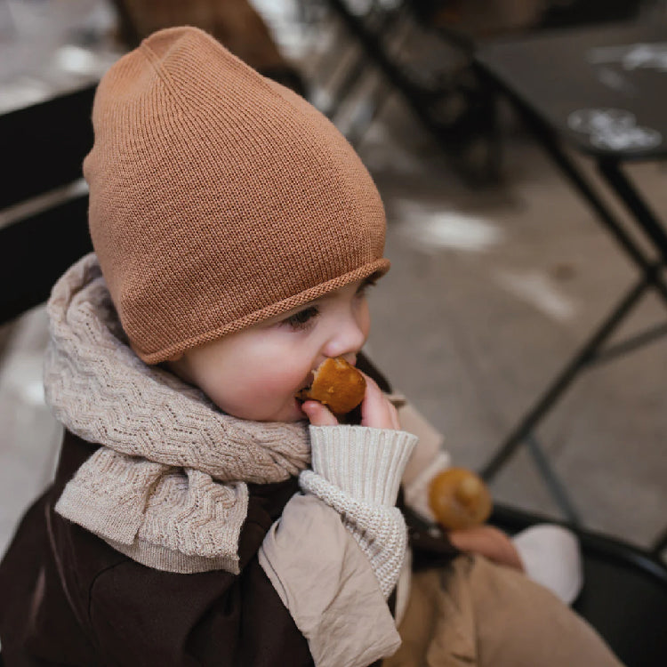 beanie efa, terracotta - HVID