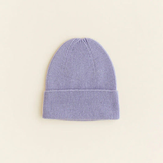 beanie fonzie newborn, lilac - HVID
