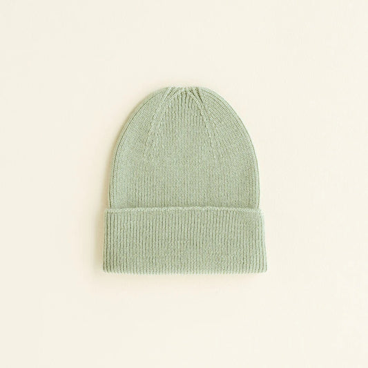 beanie fonzie newborn, mint - HVID