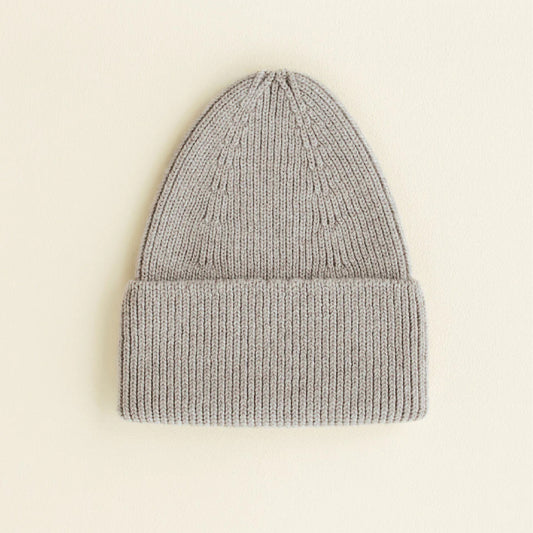 beanie fonzie, pebble - HVID