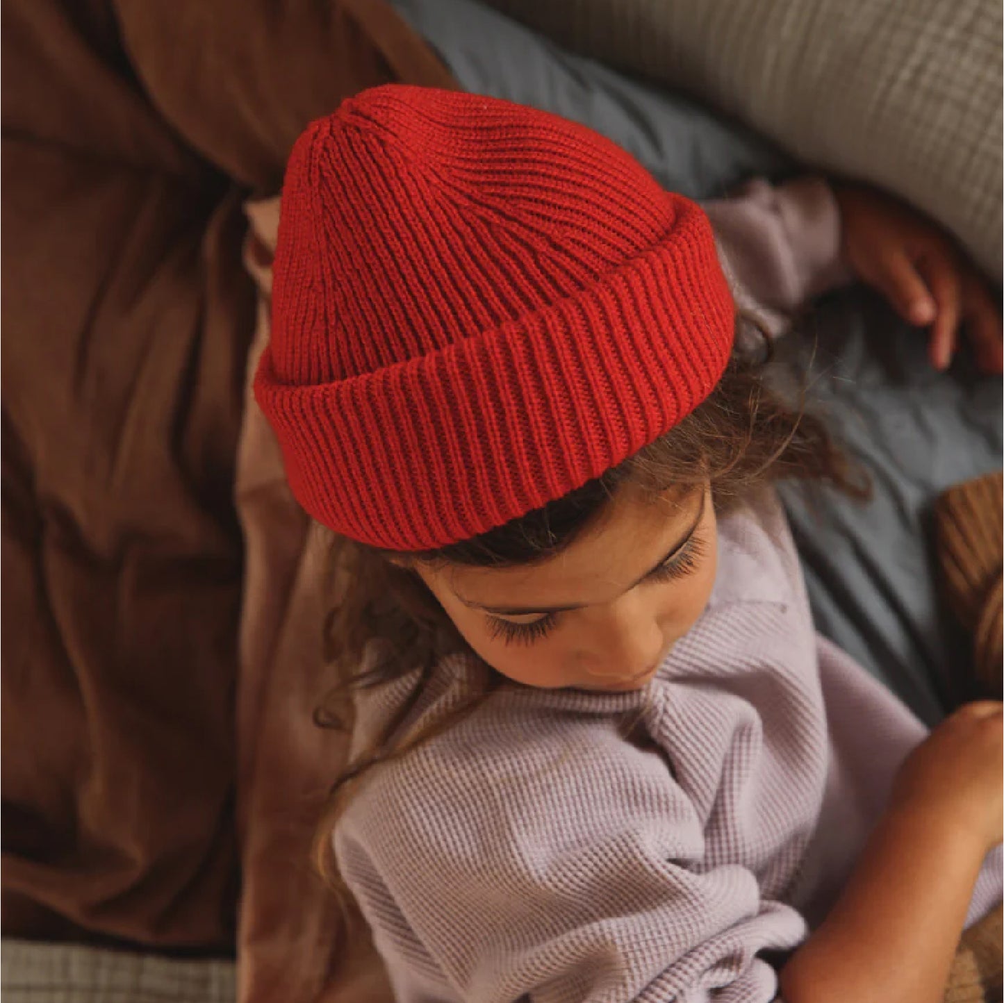 beanie fonzie, red - HVID