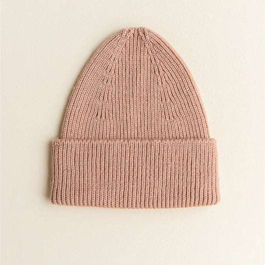 beanie fonzie, rose - HVID