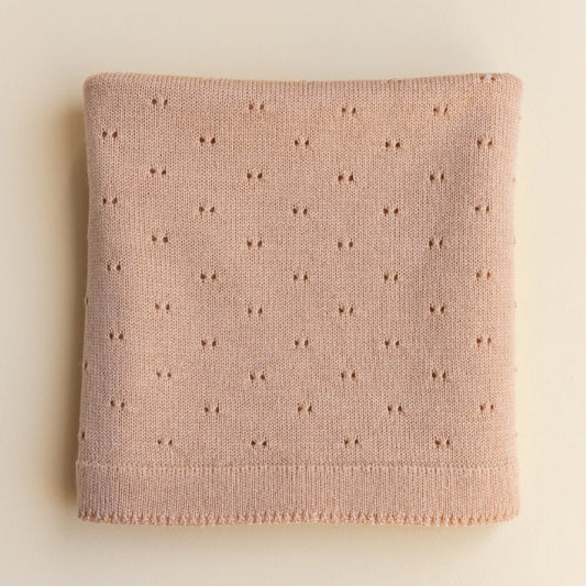 dekentje bibi, apricot - HVID