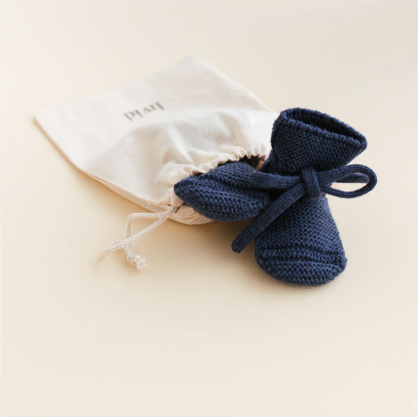 booties 0-9 mnd., blue - HVID