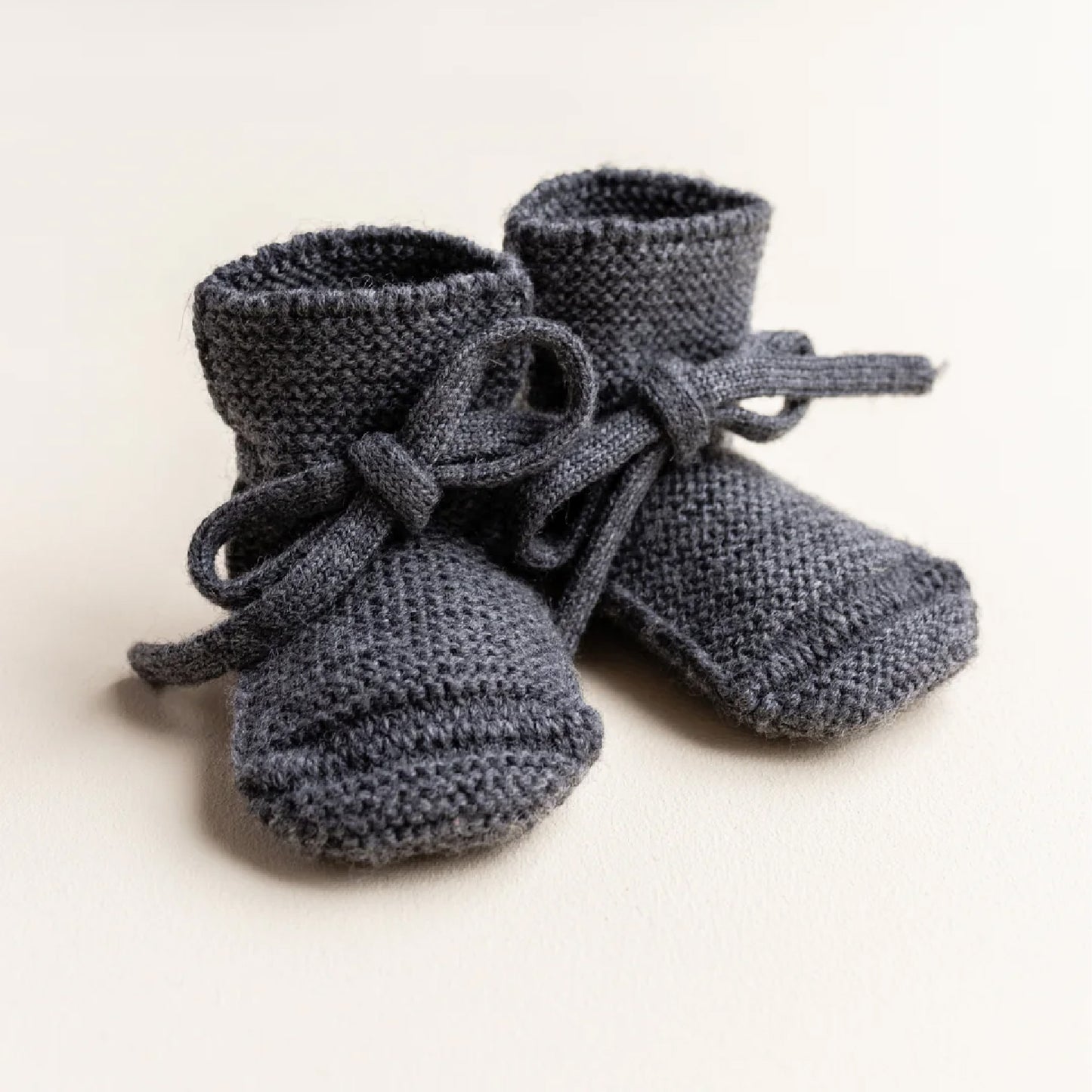 booties 0-9 mnd., charcoal - HVID