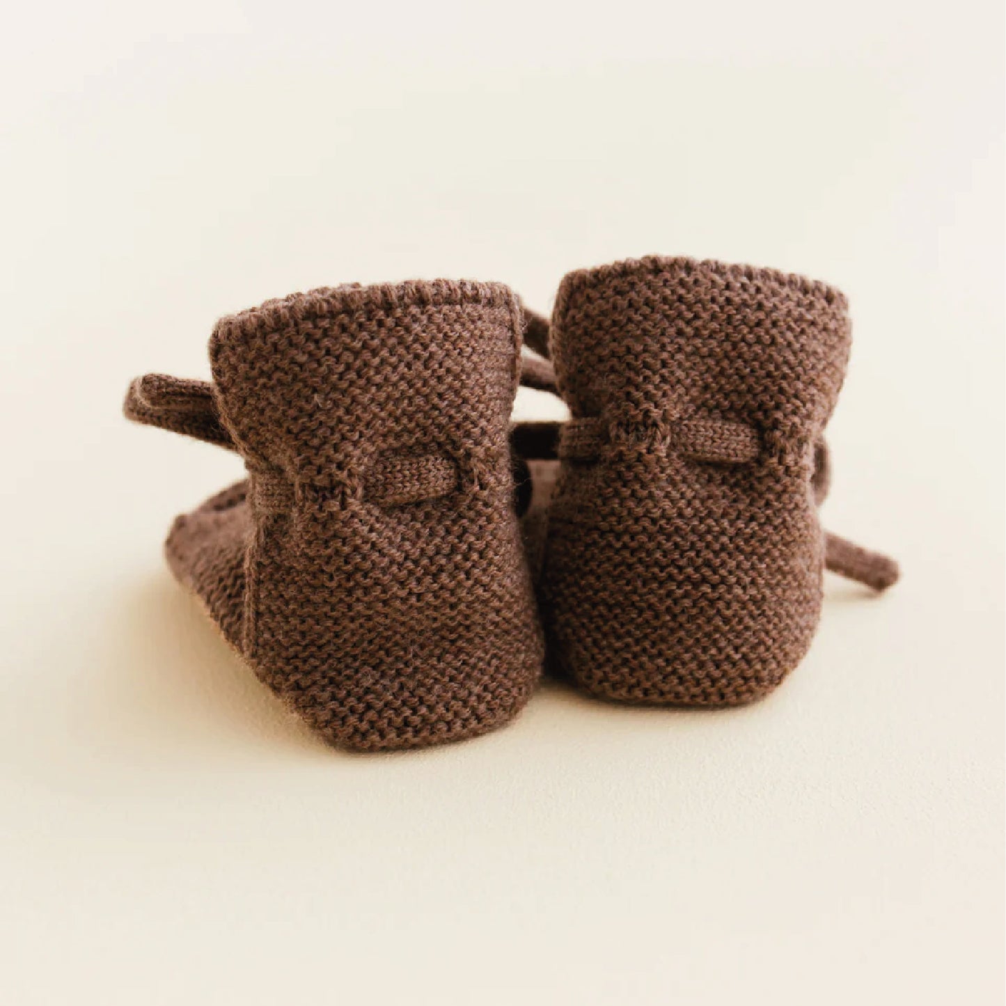 booties 0-9 mnd., mocha - HVID