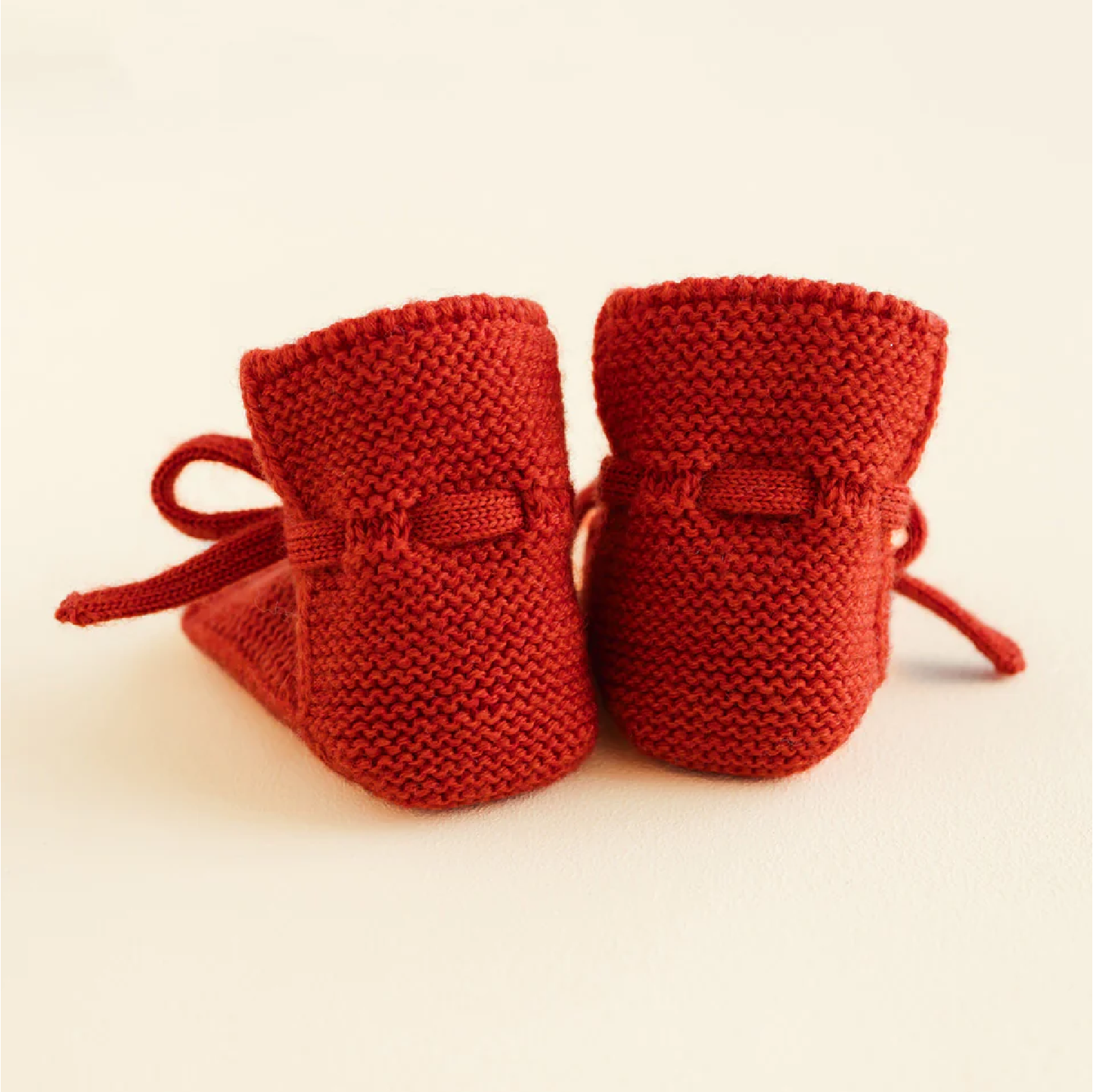 booties 0-9 mnd., red - HVID