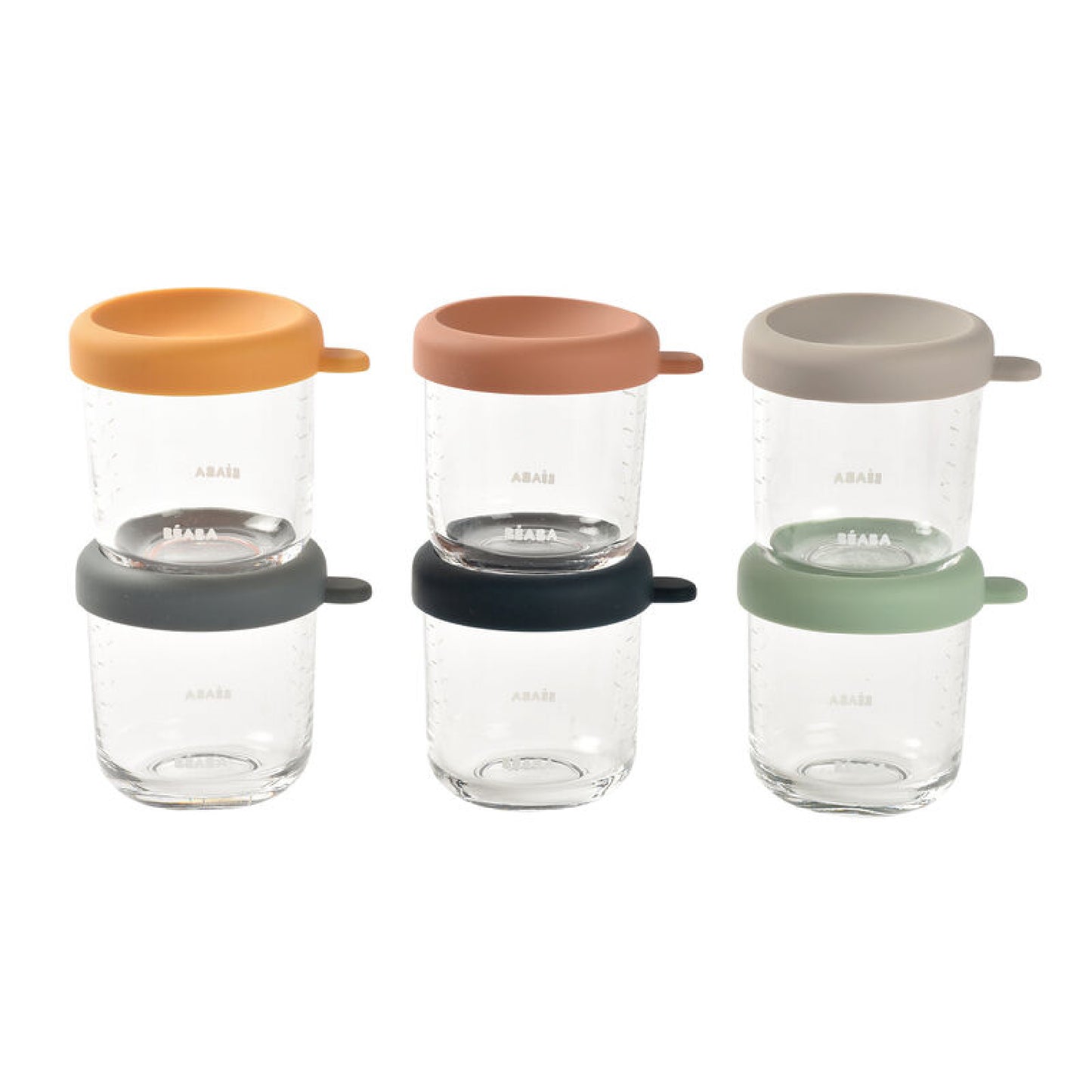 bewaarpotjes set glas, 6×250 ML – BEABA