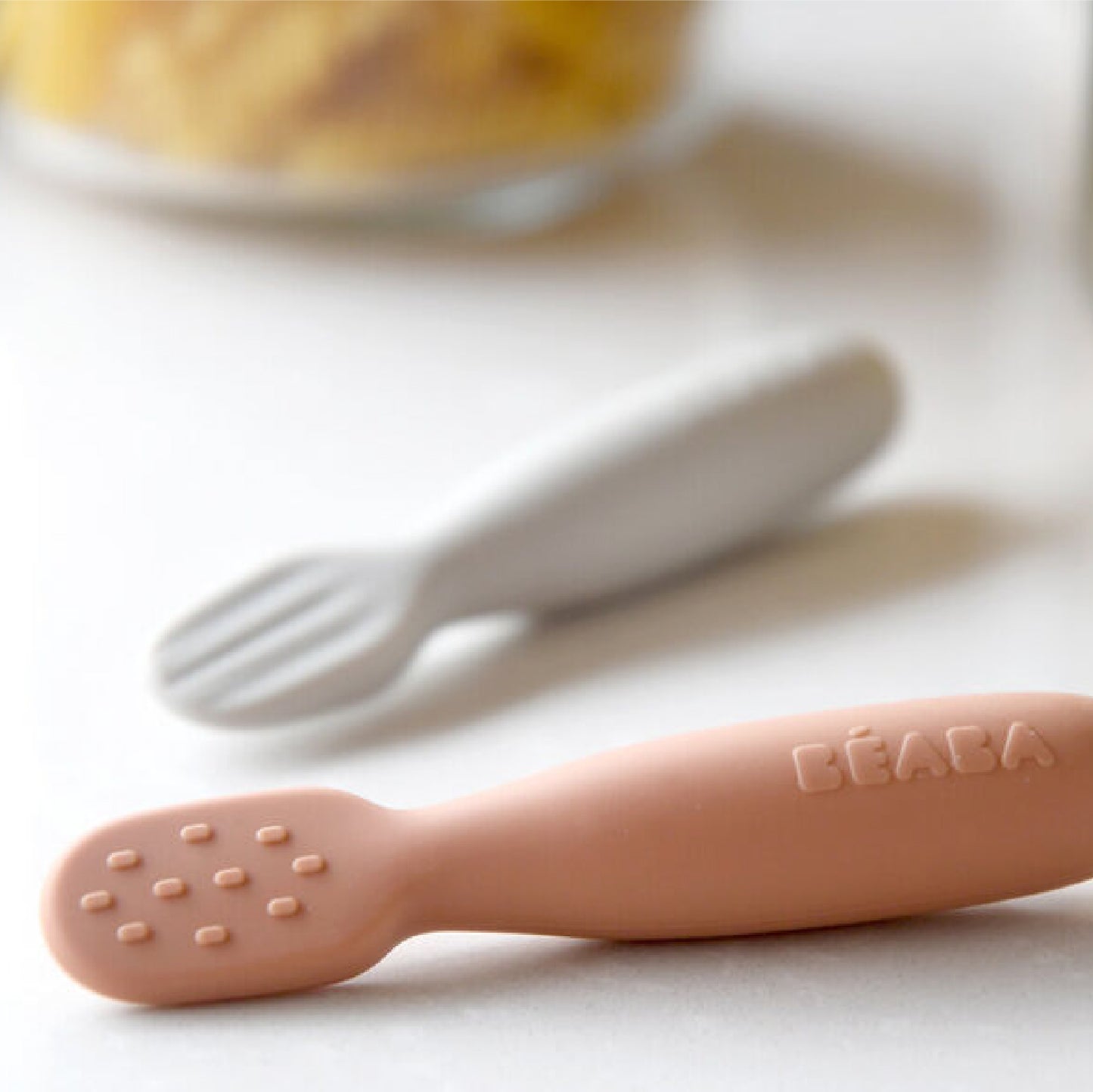 set pre-eetlepels, terracotta/velvet grey - BEABA