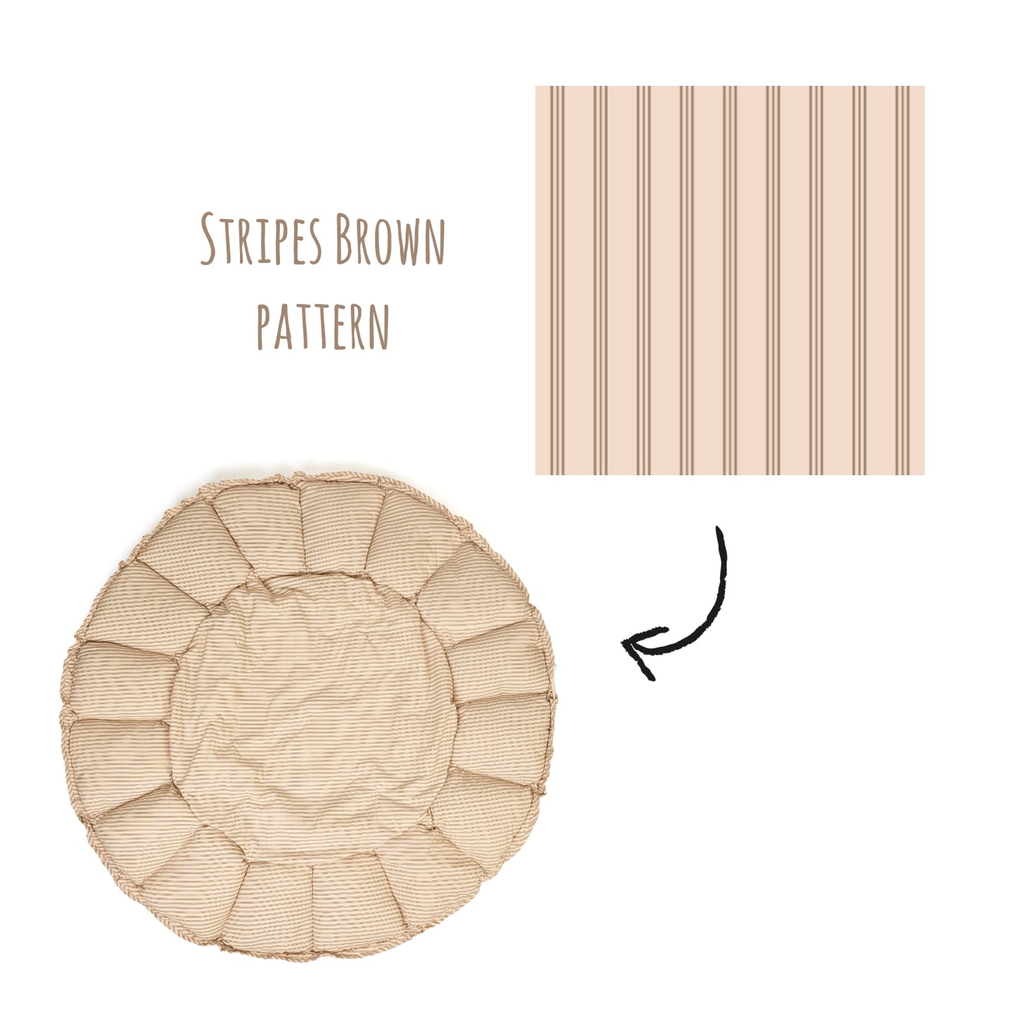 speeltapijt bloom, stripes brown - PLAY & GO