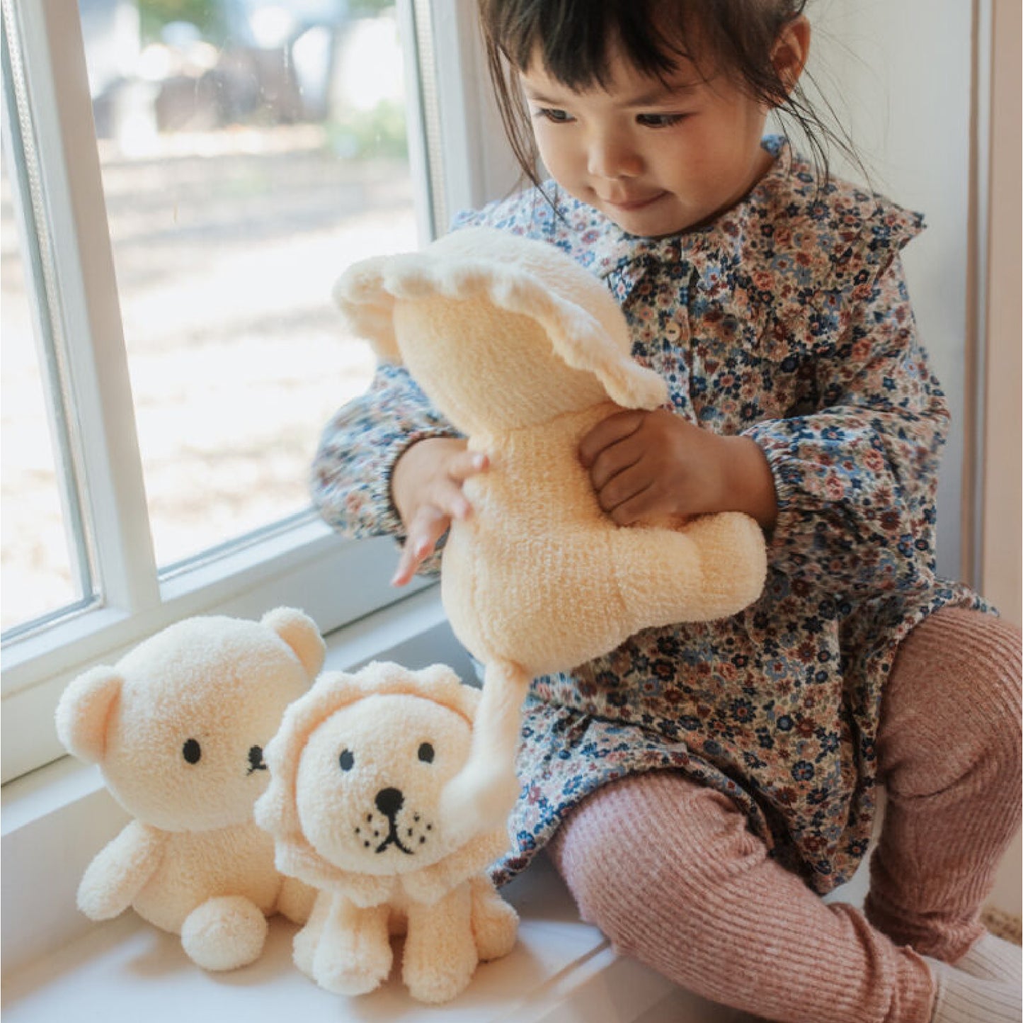 knuffel leeuw, teddy light yellow - BON TON TOYS