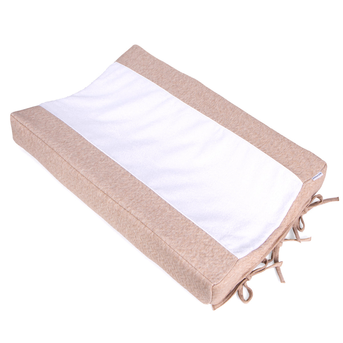 hoes verzorgingskussen, chevron light camel - POETREE KIDS