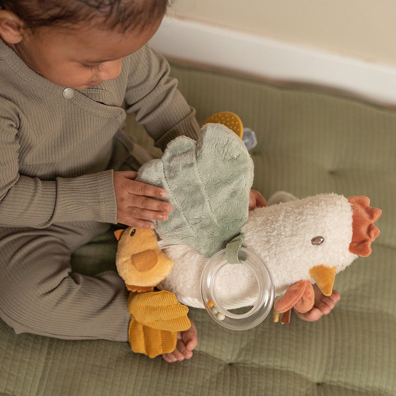 activiteitenknuffel kip, 25 cm - LITTLE DUTCH