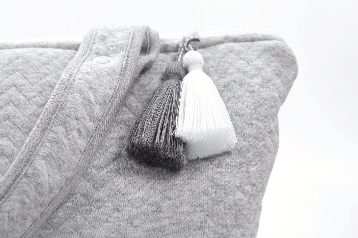 luiertas, chevron light grey melange - POETREE KIDS