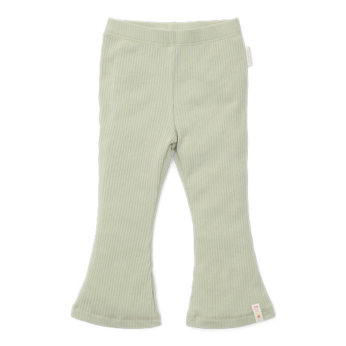 broekje rib, grass green - LITTLE DUTCH