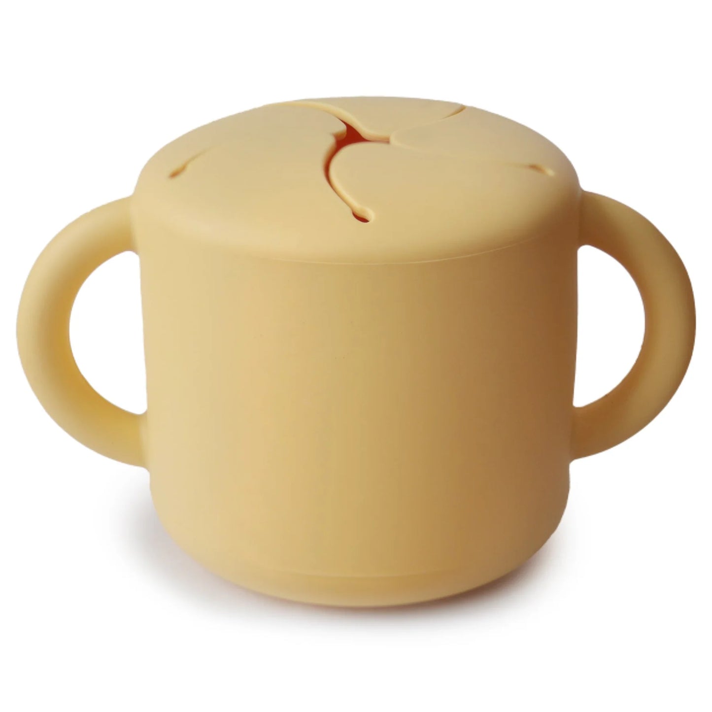 snack cup silicone, pale daffodil – MUSHIE